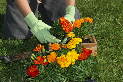 Image of a gardening team addressing a service concern